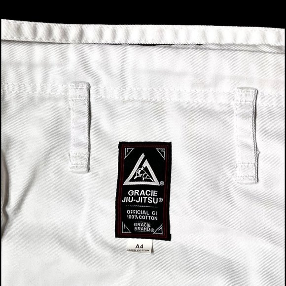 New Gracie Jiu Jitsu GI’s White (Pearl Weave) Competition Team Size A4 BJJ - Picture 12 of 12